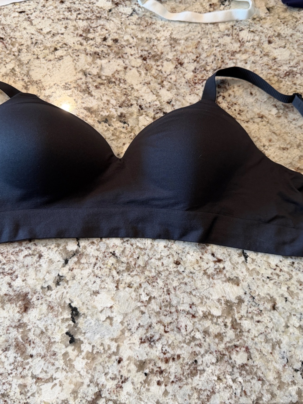 Seamless Black T-Shirt Bra - Women's Intimates XL